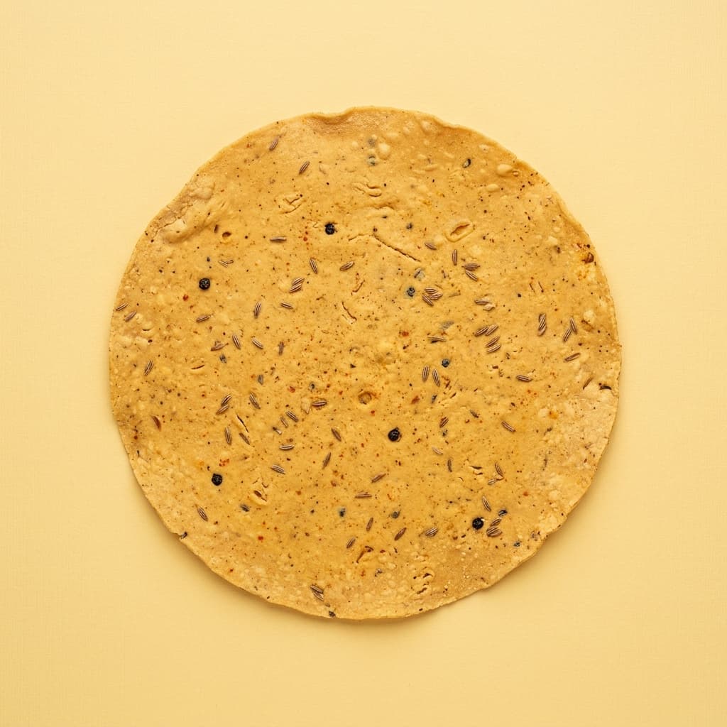 Chana Masala Papad